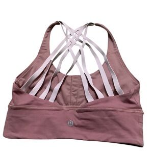 lululemon athletica Mauve Strappy Sports Bra